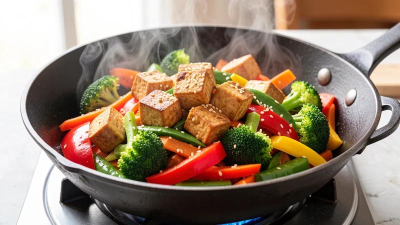 Zeleninové stir fry s tofu