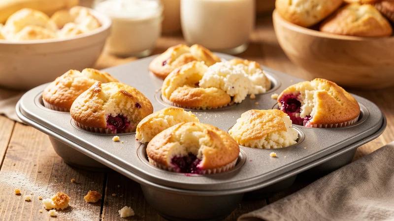 Tvarohové muffiny s proteínom